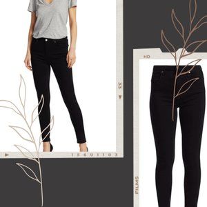7 For All Mankind The Skinny Black Size 30